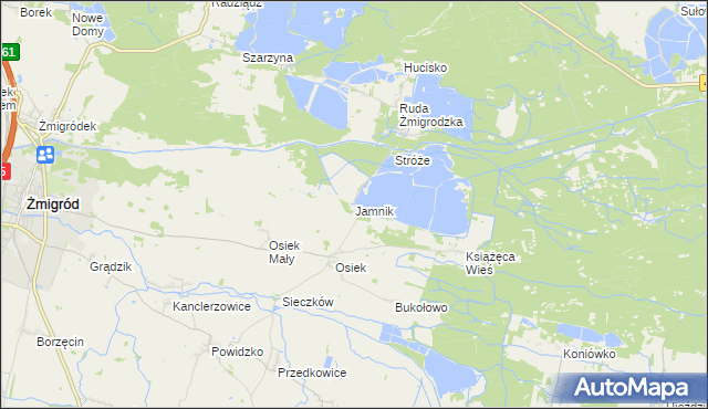 mapa Jamnik, Jamnik na mapie Targeo