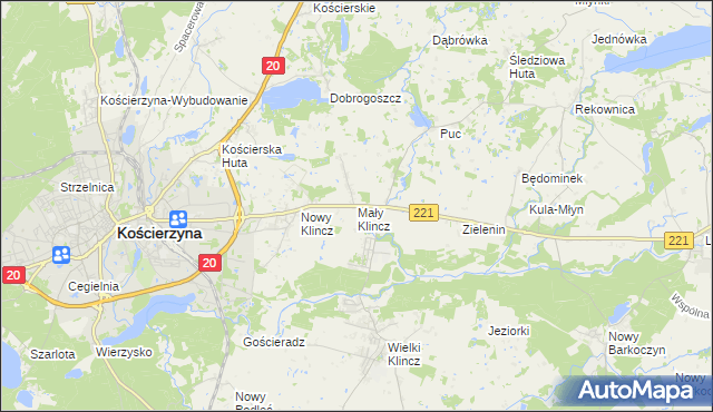 mapa Mały Klincz, Mały Klincz na mapie Targeo