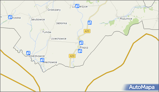 mapa Pilszcz, Pilszcz na mapie Targeo