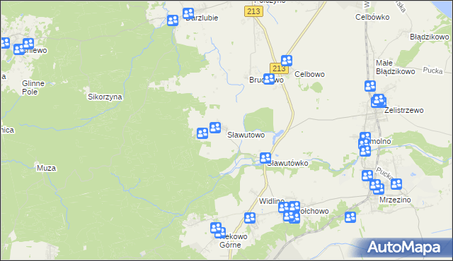 mapa Sławutowo, Sławutowo na mapie Targeo