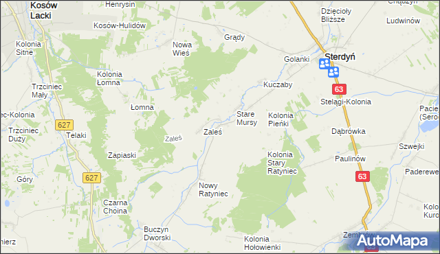 mapa Stary Ratyniec, Stary Ratyniec na mapie Targeo