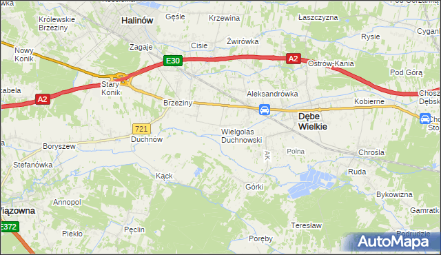 mapa Wielgolas Duchnowski, Wielgolas Duchnowski na mapie Targeo