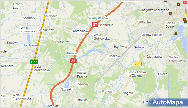 mapa Baszkówka, Baszkówka na mapie Targeo