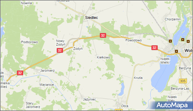 mapa Kiełkowo, Kiełkowo na mapie Targeo