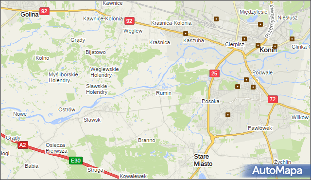mapa Rumin, Rumin na mapie Targeo