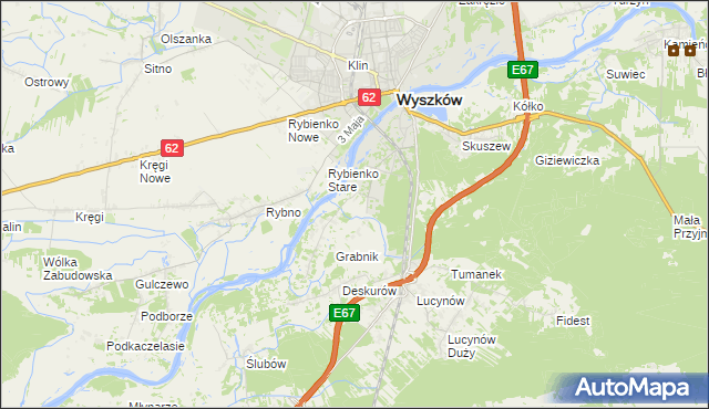 mapa Drogoszewo gmina Wyszków, Drogoszewo gmina Wyszków na mapie Targeo