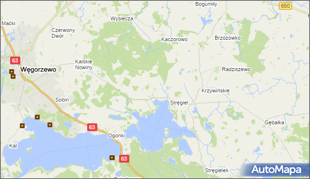 mapa Matyski, Matyski na mapie Targeo