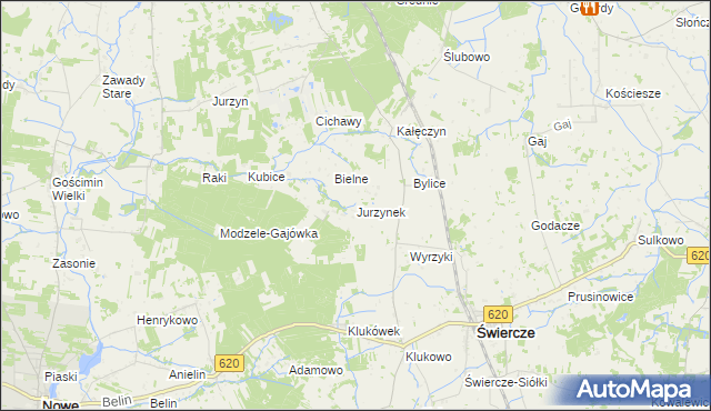 mapa Jurzynek, Jurzynek na mapie Targeo