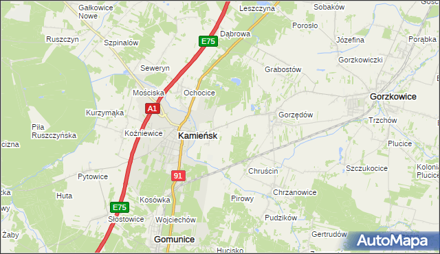 mapa Barczkowice, Barczkowice na mapie Targeo