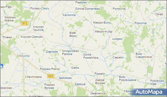 mapa Błędostowo, Błędostowo na mapie Targeo