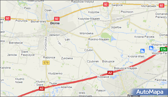 mapa Czubin, Czubin na mapie Targeo