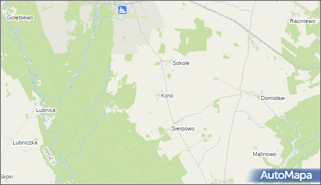 mapa Kijno, Kijno na mapie Targeo