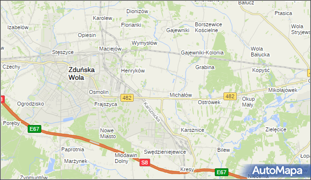 mapa Krobanów, Krobanów na mapie Targeo