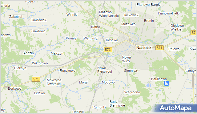 mapa Stare Pieścirogi, Stare Pieścirogi na mapie Targeo