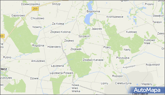 mapa Trzeszczon, Trzeszczon na mapie Targeo