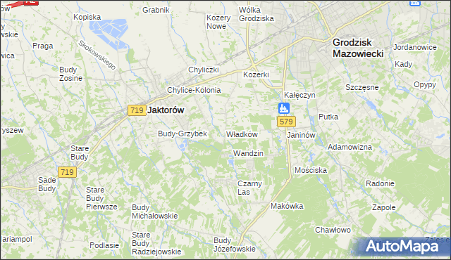 mapa Władków, Władków na mapie Targeo