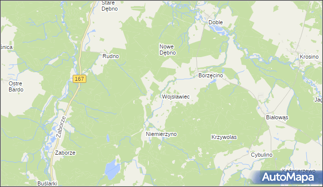 mapa Wojsławiec, Wojsławiec na mapie Targeo
