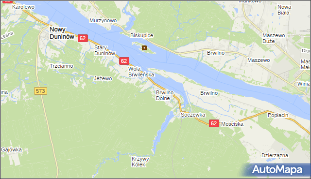 mapa Brwilno Dolne, Brwilno Dolne na mapie Targeo