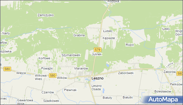 mapa Julinek, Julinek na mapie Targeo