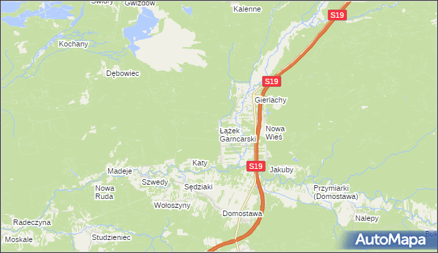 mapa Łążek Garncarski, Łążek Garncarski na mapie Targeo