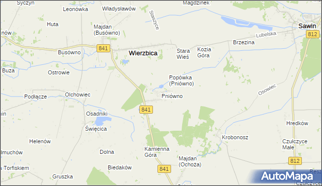 mapa Pniówno, Pniówno na mapie Targeo