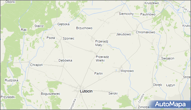 mapa Przeradz Wielki, Przeradz Wielki na mapie Targeo