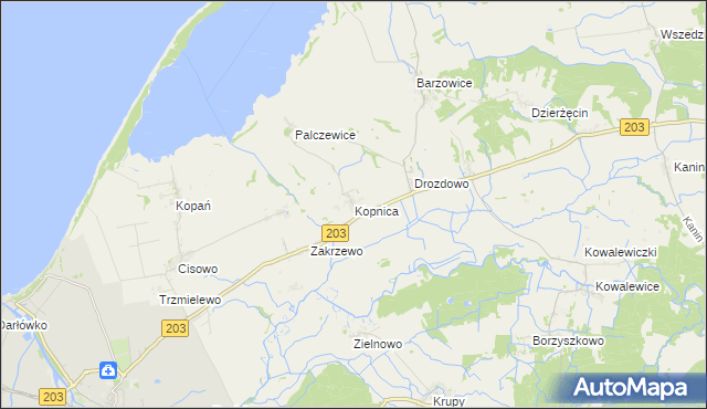mapa Kopnica, Kopnica na mapie Targeo