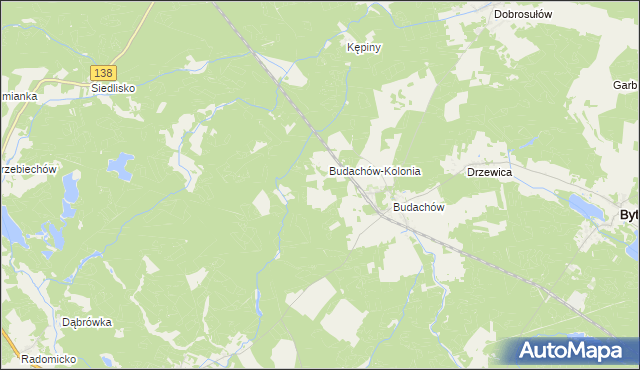 mapa Łasiczyn, Łasiczyn na mapie Targeo