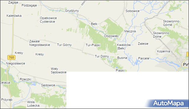 mapa Tur Dolny, Tur Dolny na mapie Targeo