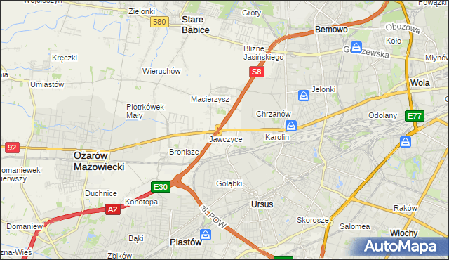 mapa Mory gmina Ożarów Mazowiecki, Mory gmina Ożarów Mazowiecki na mapie Targeo