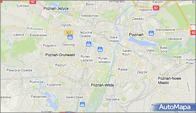 mapa Rynek Wildecki, Rynek Wildecki na mapie Targeo