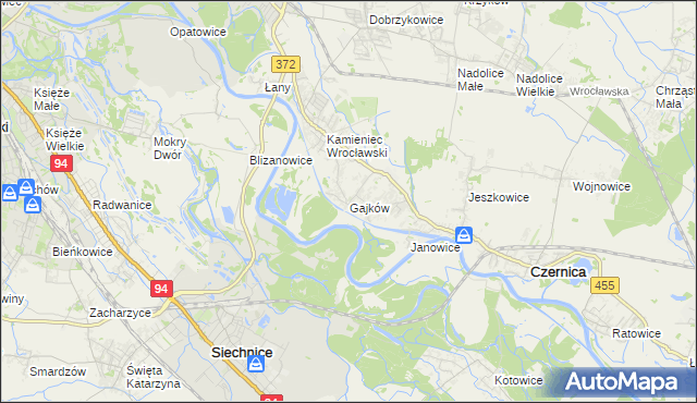 mapa Gajków, Gajków na mapie Targeo