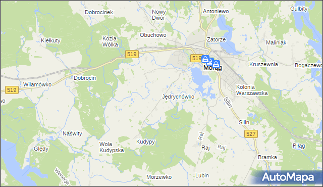 mapa Jędrychówko, Jędrychówko na mapie Targeo