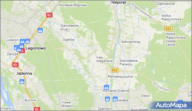 mapa Kąty Węgierskie, Kąty Węgierskie na mapie Targeo
