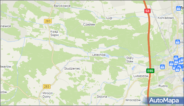 mapa Lelechów, Lelechów na mapie Targeo