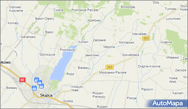 mapa Młodojewo, Młodojewo na mapie Targeo