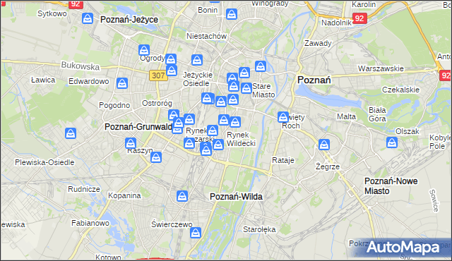 mapa Rynek Wildecki, Rynek Wildecki na mapie Targeo