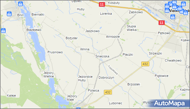 mapa Śnieciska, Śnieciska na mapie Targeo