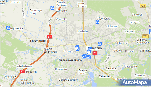 mapa Stara Iwiczna, Stara Iwiczna na mapie Targeo