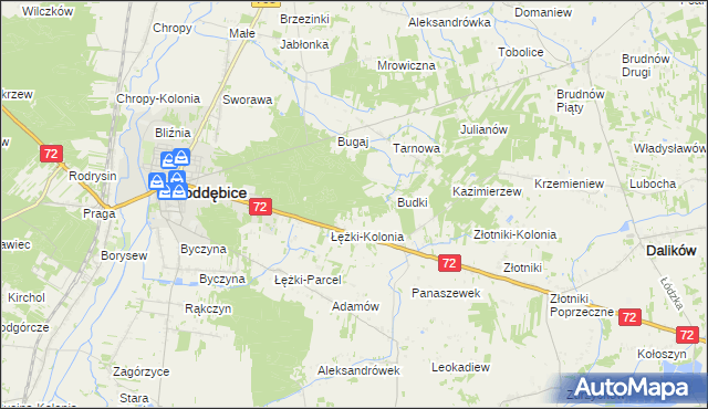 mapa Sworawa Leśniczówka, Sworawa Leśniczówka na mapie Targeo