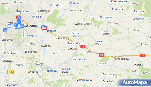 mapa Szczaworyż, Szczaworyż na mapie Targeo