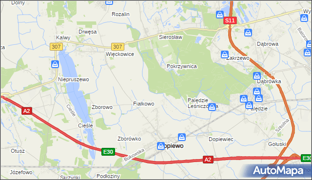 mapa Więckowice Leśniczówka, Więckowice Leśniczówka na mapie Targeo