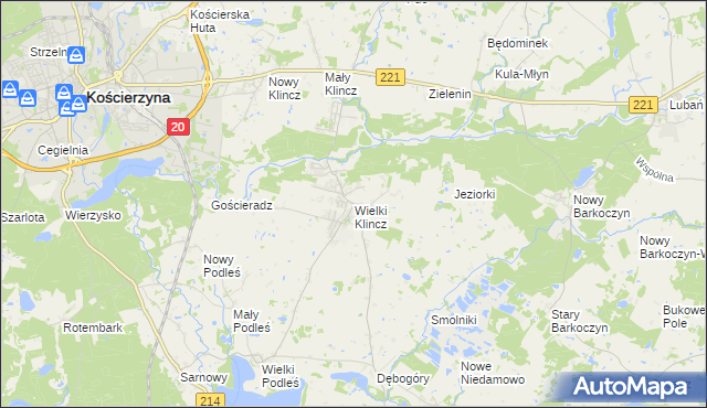 mapa Wielki Klincz, Wielki Klincz na mapie Targeo