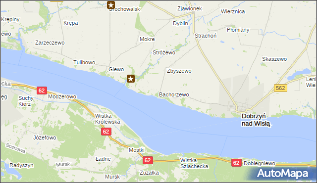 mapa Bachorzewo, Bachorzewo na mapie Targeo