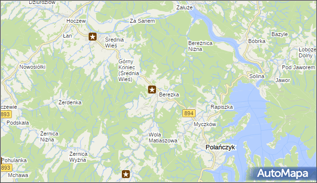 mapa Berezka, Berezka na mapie Targeo