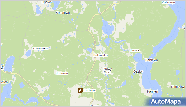 mapa Bobrówko gmina Piecki, Bobrówko gmina Piecki na mapie Targeo