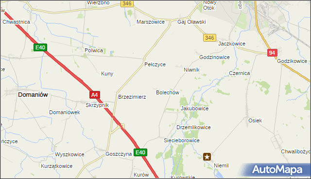 mapa Bolechów, Bolechów na mapie Targeo
