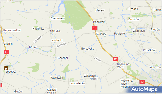 mapa Borczysko, Borczysko na mapie Targeo