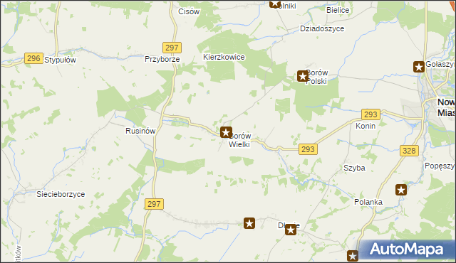 mapa Borów Wielki, Borów Wielki na mapie Targeo