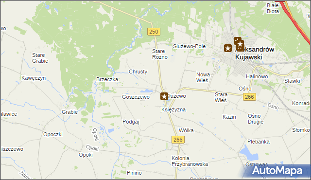 mapa Broniszewo gmina Aleksandrów Kujawski, Broniszewo gmina Aleksandrów Kujawski na mapie Targeo